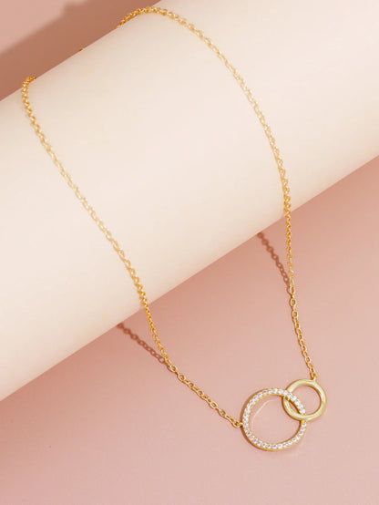 Double Circle Pendant Necklace™