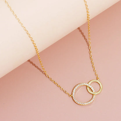 Double Circle Pendant Necklace™